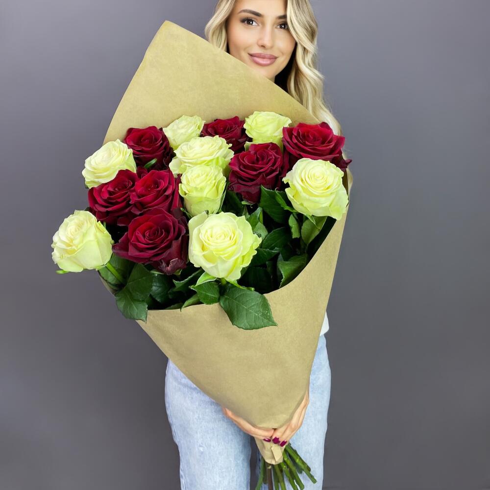 Букет «Инь-Ян» – гармония страсти и чистоты Адыгейск Республика Адыгея