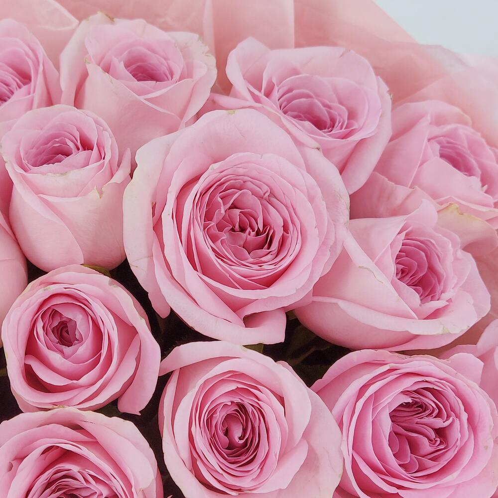 Букет из нежно-розовых роз – элегантность в каждом лепестке Адыгейск Республика Адыгея