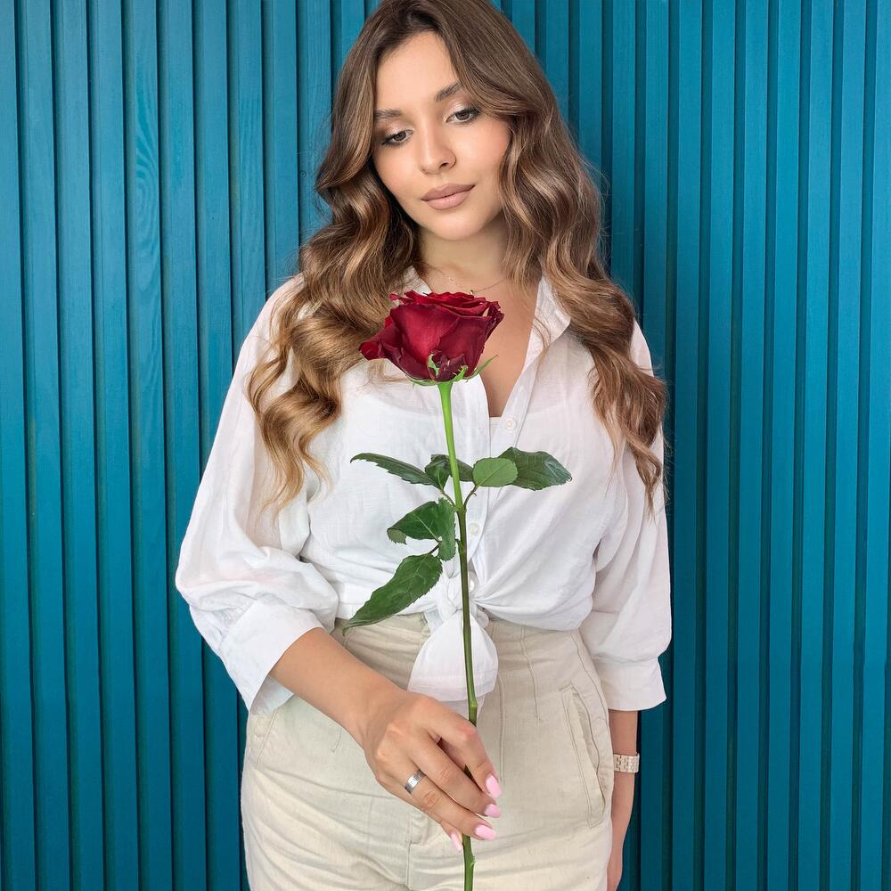 Комплимент из красной эквадорской розы – минимализм роскоши Адыгейск Республика Адыгея